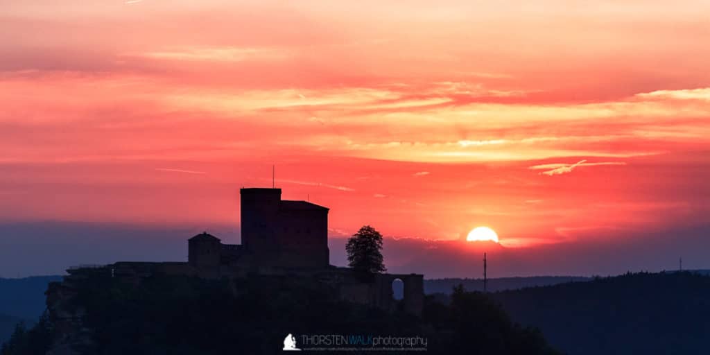 Slevogtfels - Sonnenuntergang