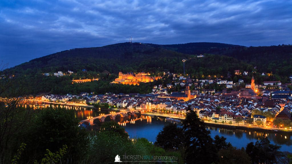 Heidelberg bei Nacht
